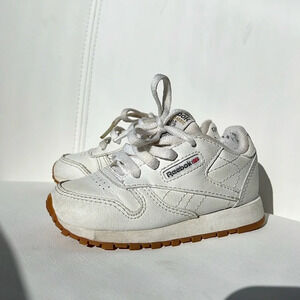 Reebok Classic Leather White Kid’s Shoe